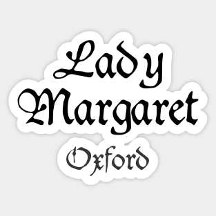 Oxford Lady Margaret College Medieval University Sticker